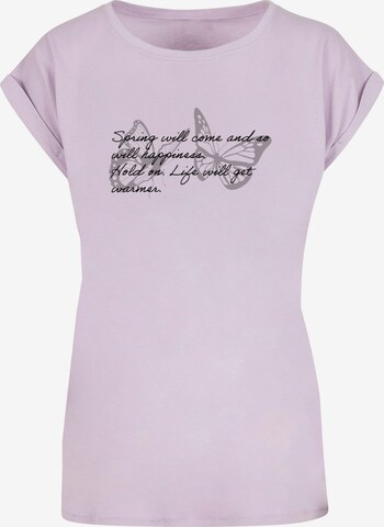 T-shirt 'Spring Saying' Merchcode en violet : devant