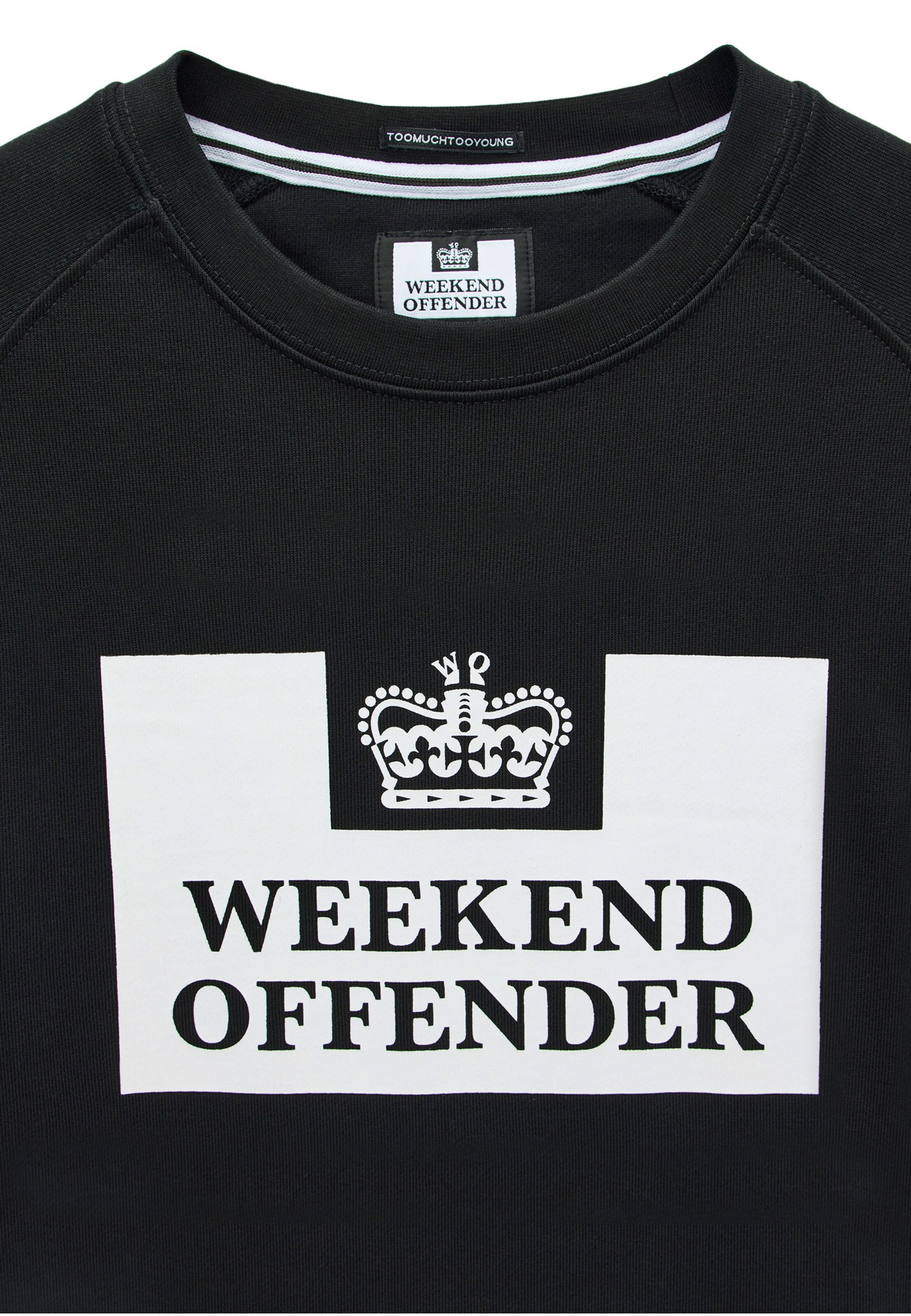 Weekend Offender Sweatshirt 'Penitentiary' in Schwarz