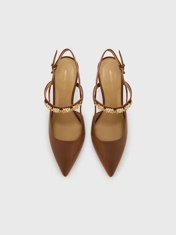 Décolleté sling 'DINA' di MICHAEL Michael Kors in marrone