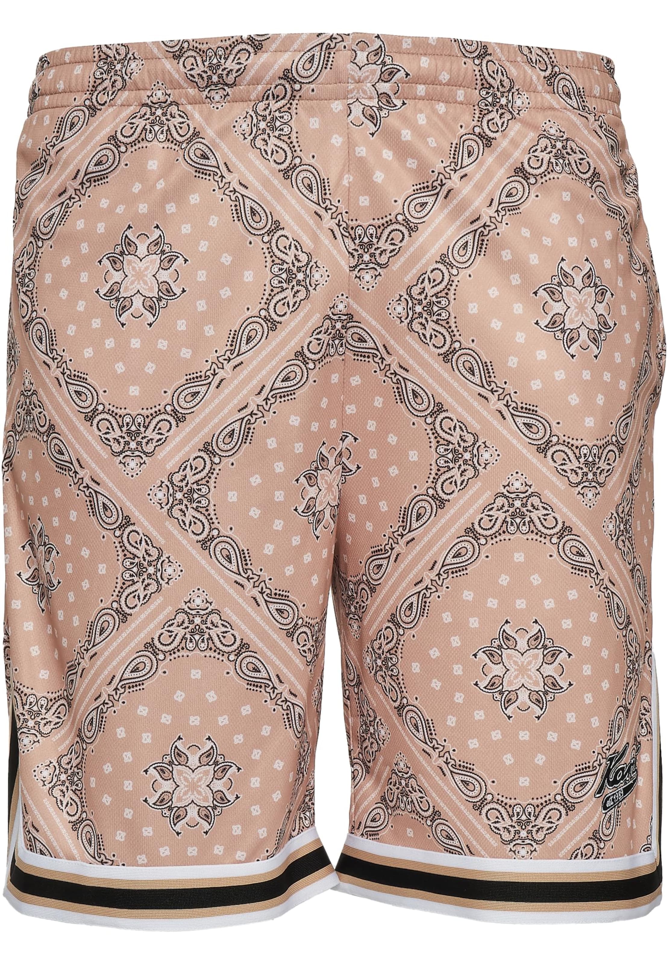 Loosefit Pantalon Karl Kani en beige : devant