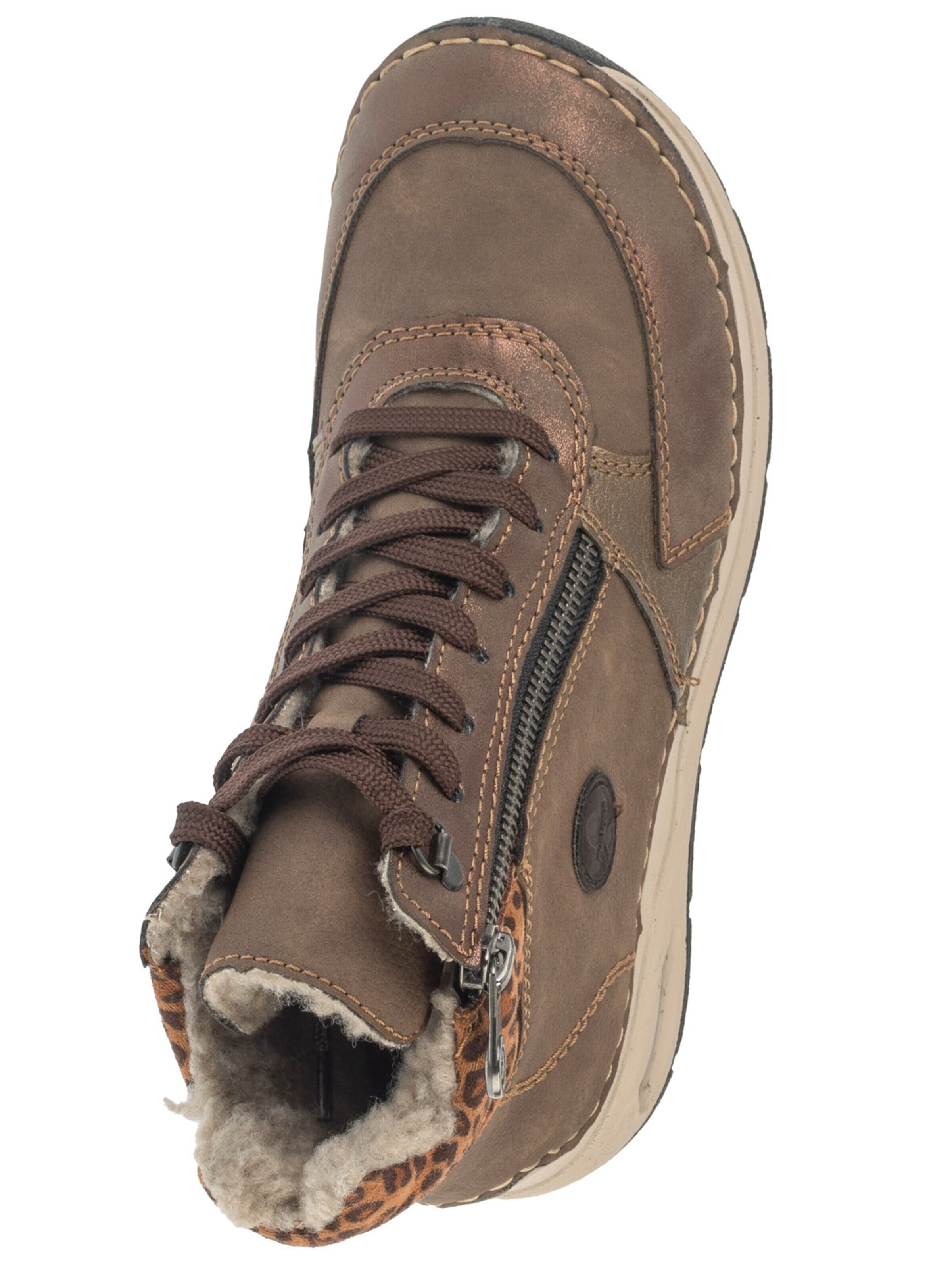 Bottines à lacets Rieker en marron