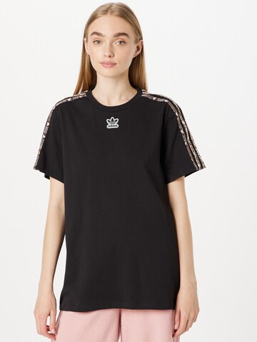 Maglietta 'Snake' di ADIDAS ORIGINALS in nero: frontale