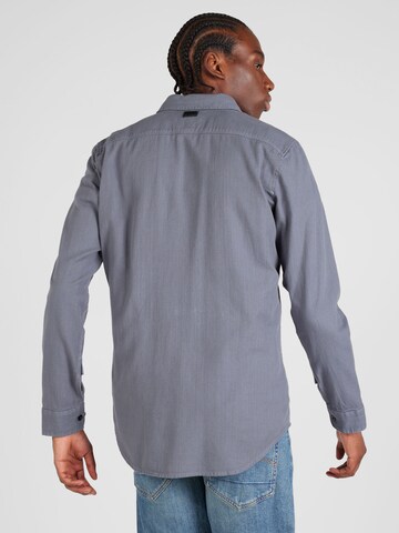 G-Star RAW Slim fit Button Up Shirt 'Marine' in Blue