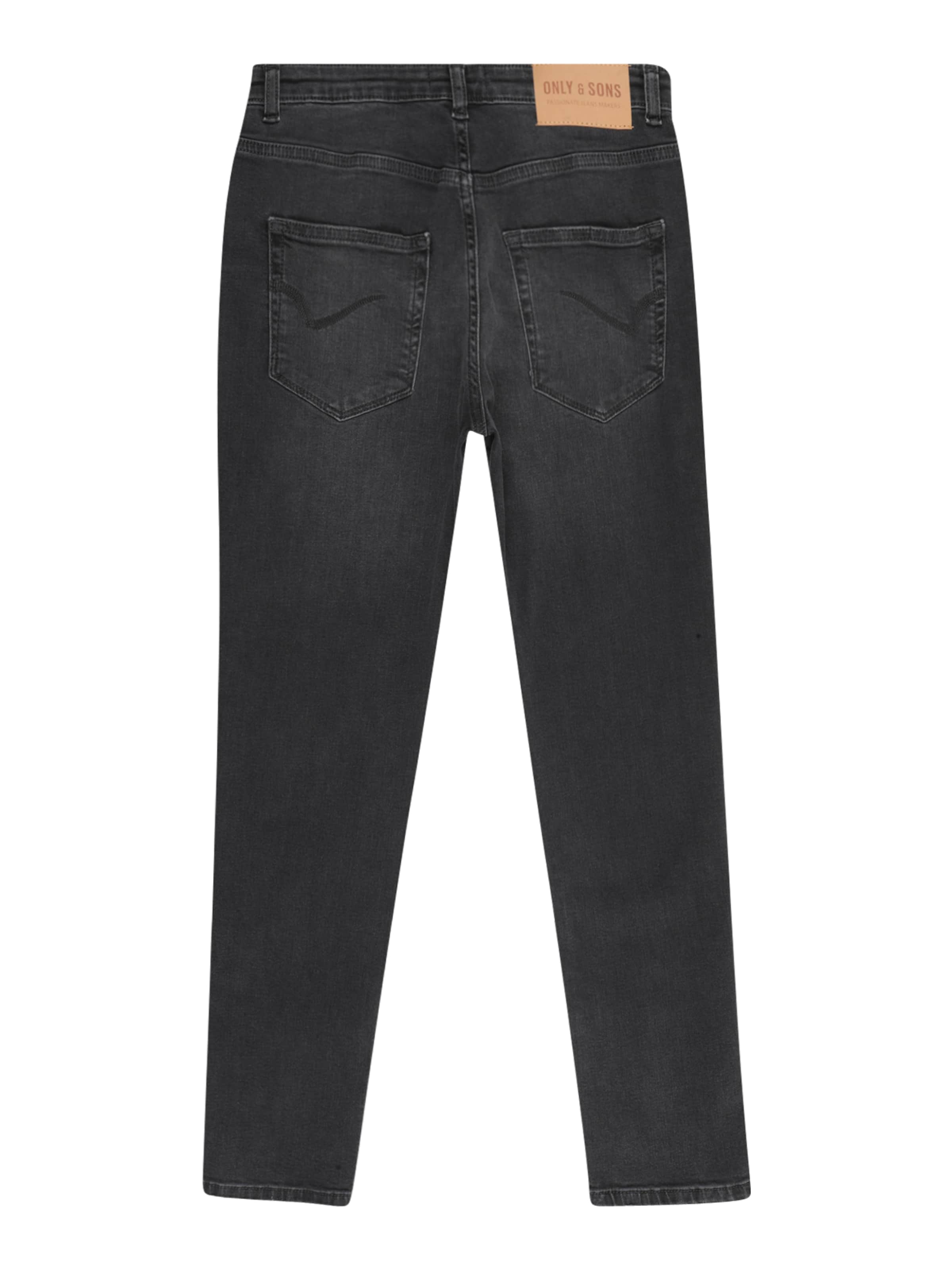 Only & Sons Junior Zúžený strih Džínsy 'OSJYOKE' - Čierna