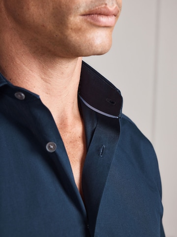 Next Slim fit Business shirt in Blue