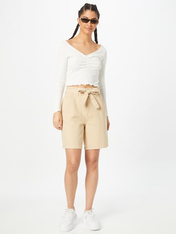 ESPRIT Wide Leg Bukse i beige