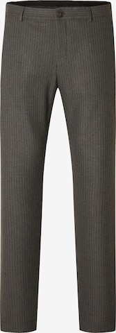 SELECTED HOMME Slim fit Pants 'Robert' in Grey: front