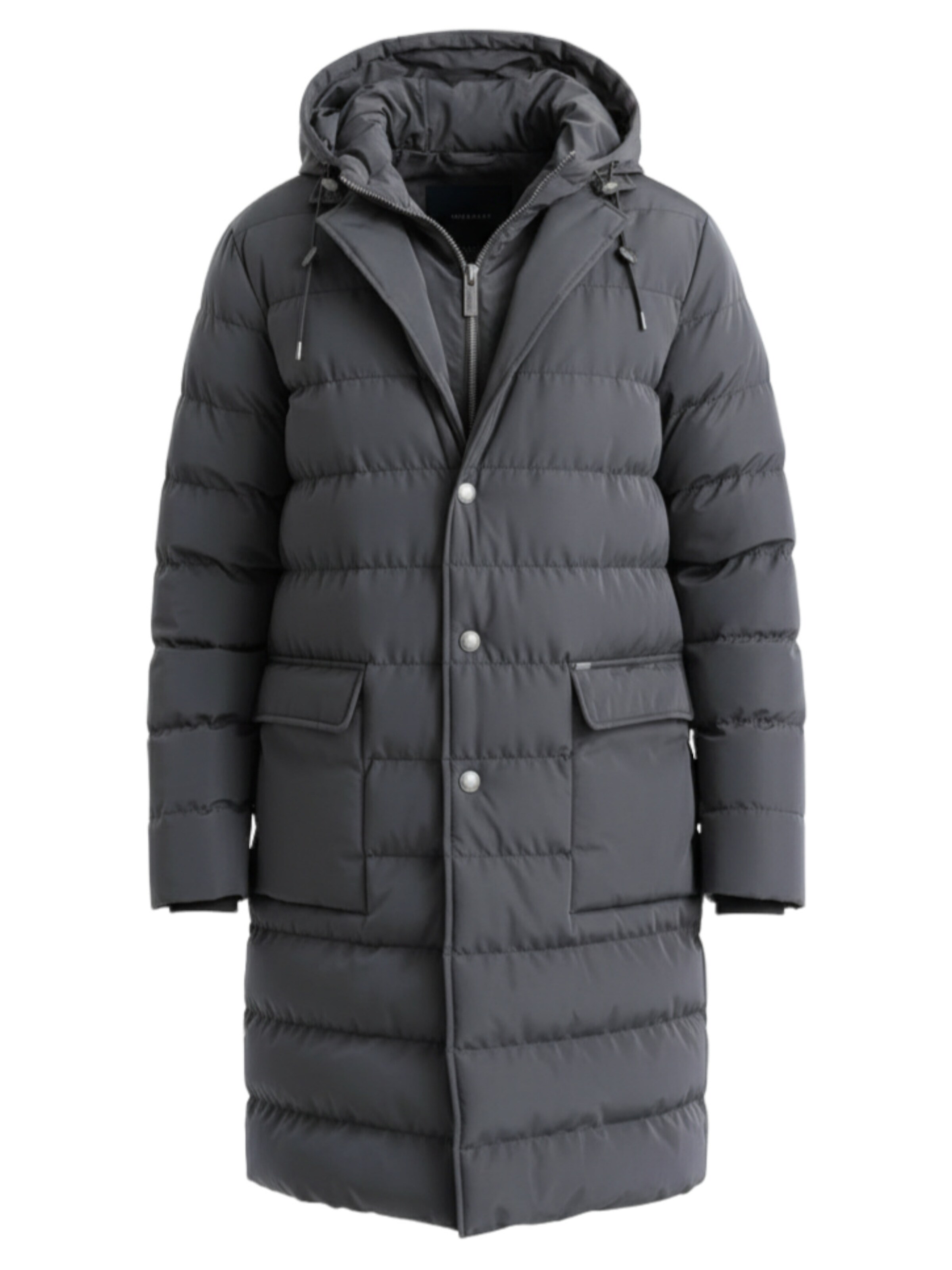 Ombre Winterjacke in Grau: Vorderseite