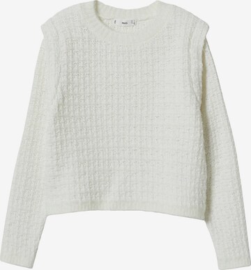 Pull-over 'SNOWY' MANGO en beige : devant