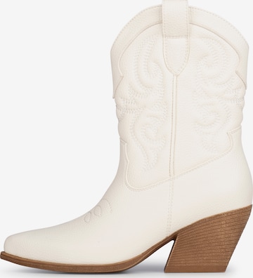 Bottes de cowboy 'JUUL' POSH by Poelman en blanc : devant