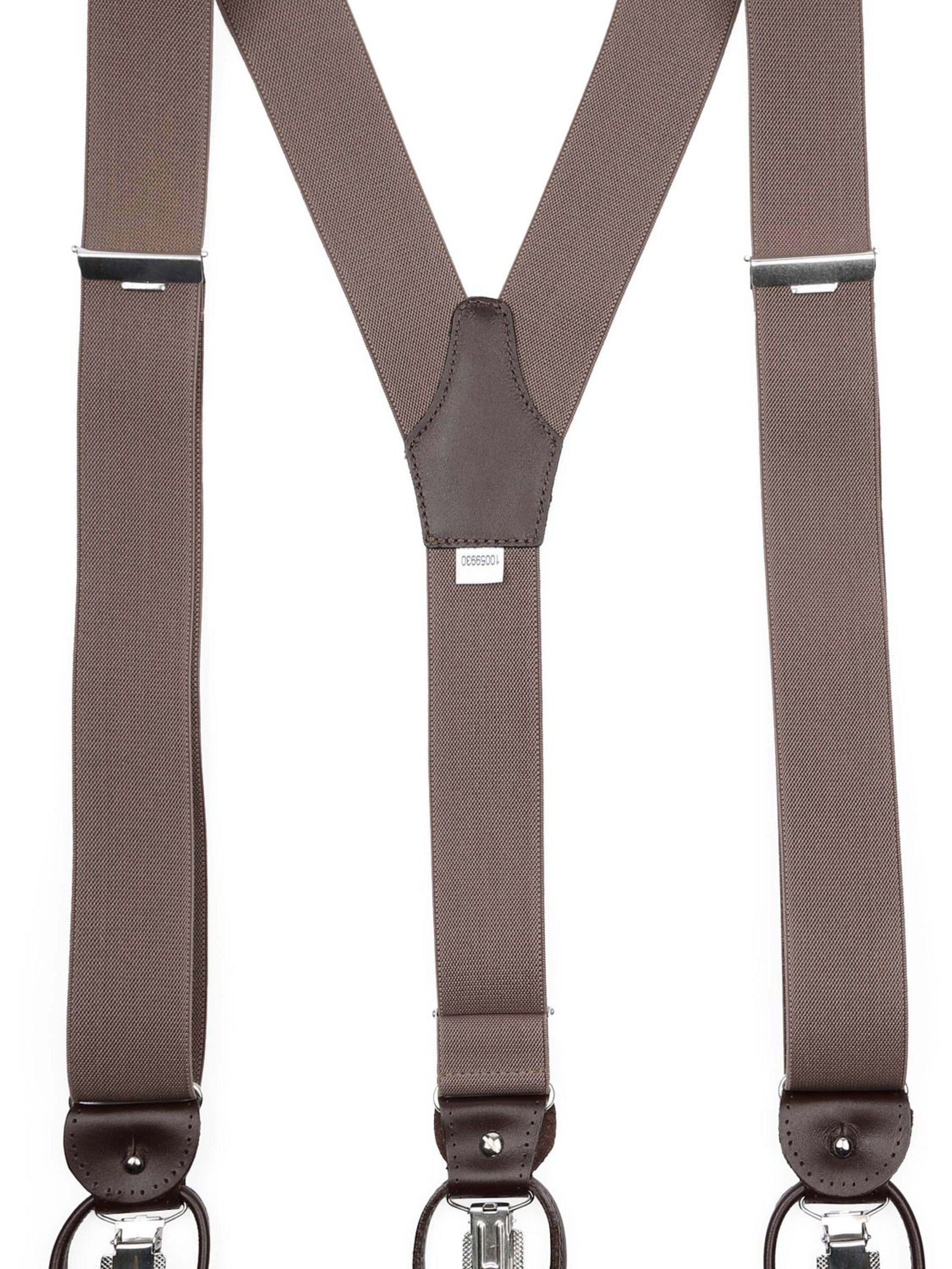 Profuomo Bretels in Bruin