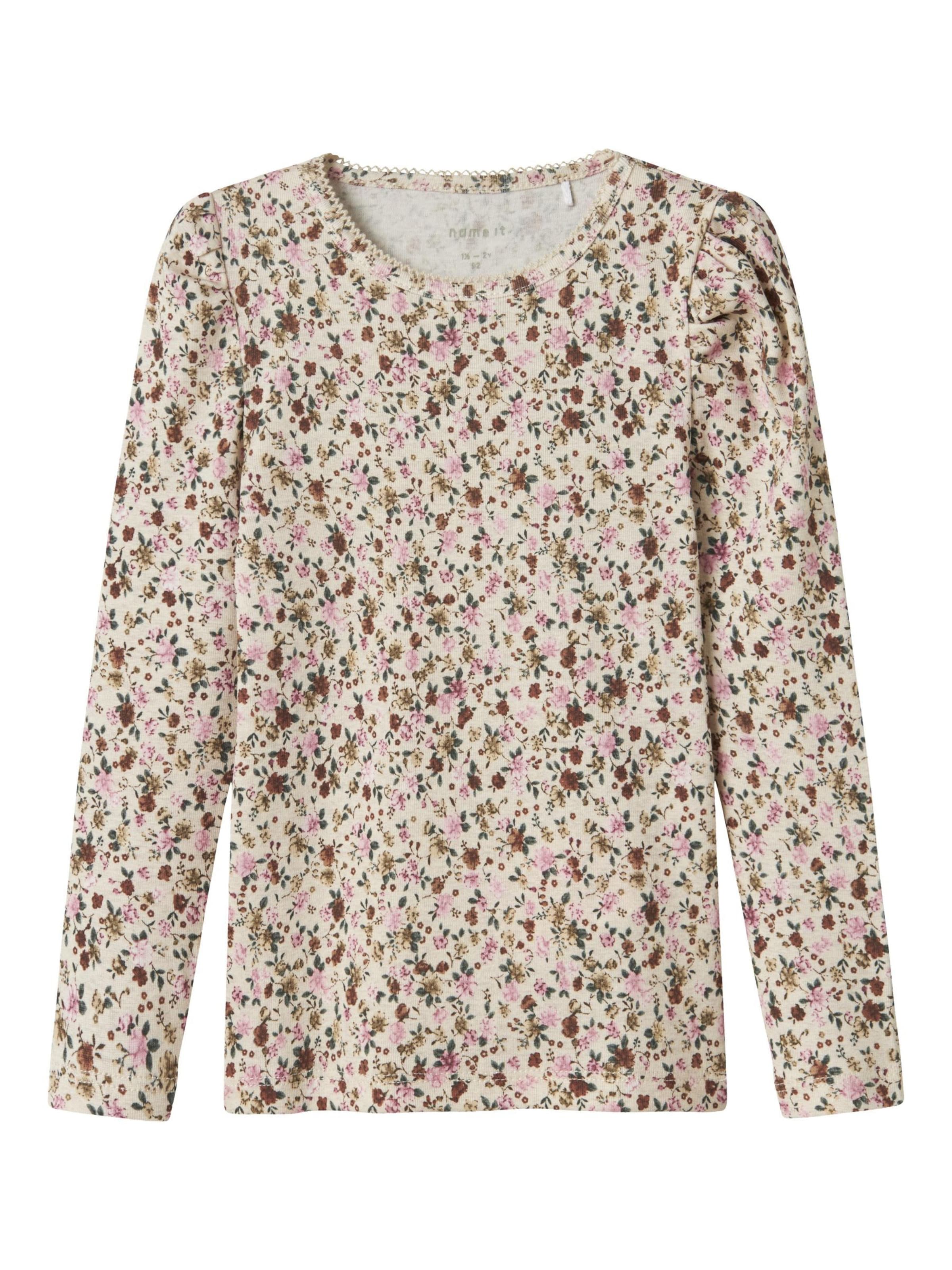 Camicia da donna di NAME IT in beige: frontale