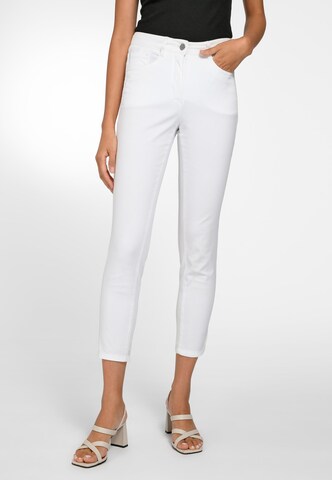 Basler Skinny Jeans in Wit: voorkant