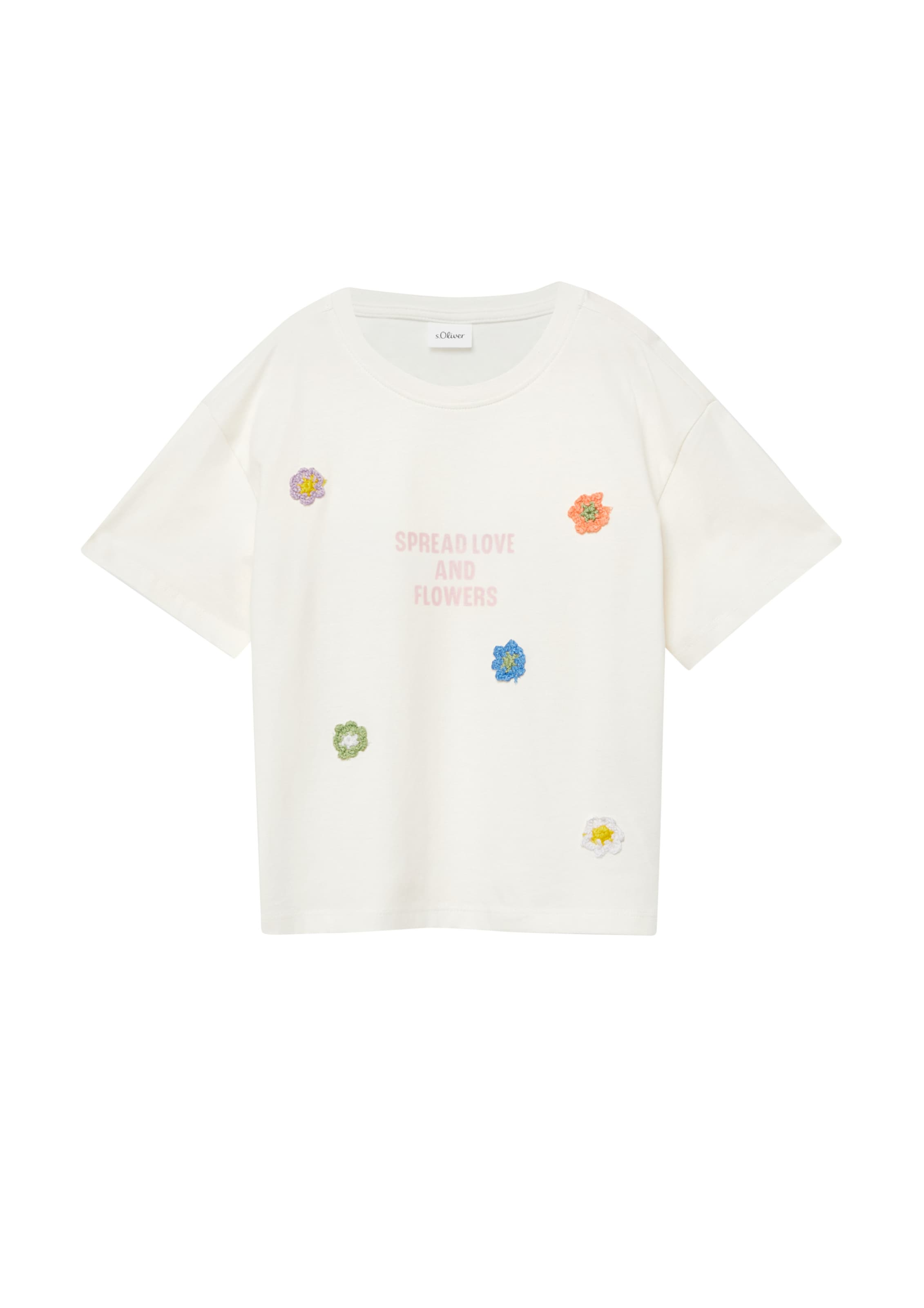 s.Oliver T-Shirt in creme, Produktansicht