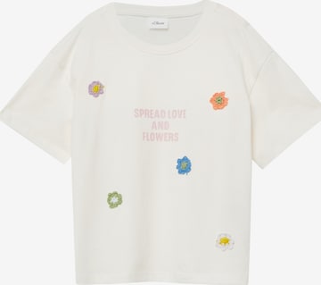 T-Shirt s.Oliver en beige : devant