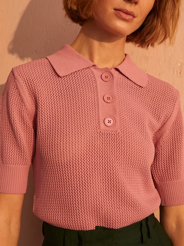 Guido Maria Kretschmer Women Knitted Top 'Eunice' in Pink