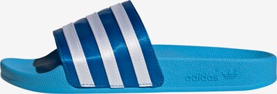 ADIDAS ORIGINALS Pantolette 'Adilette' in blau / weiß, Produktansicht