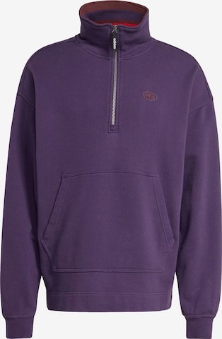 ADIDAS ORIGINALS - Sudadera '90s ALTERNATIVE SPORT HALF ZIP GRAPHIC FLEECE' en lila: frente