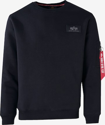 Sweat-shirt ALPHA INDUSTRIES en noir : devant