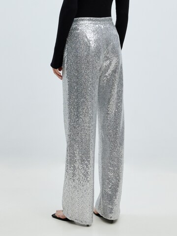 EDITED Wide leg Pants 'Dasha' in Silver