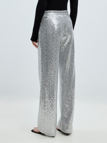 Wide leg Pantaloni 'Dasha' di EDITED in argento