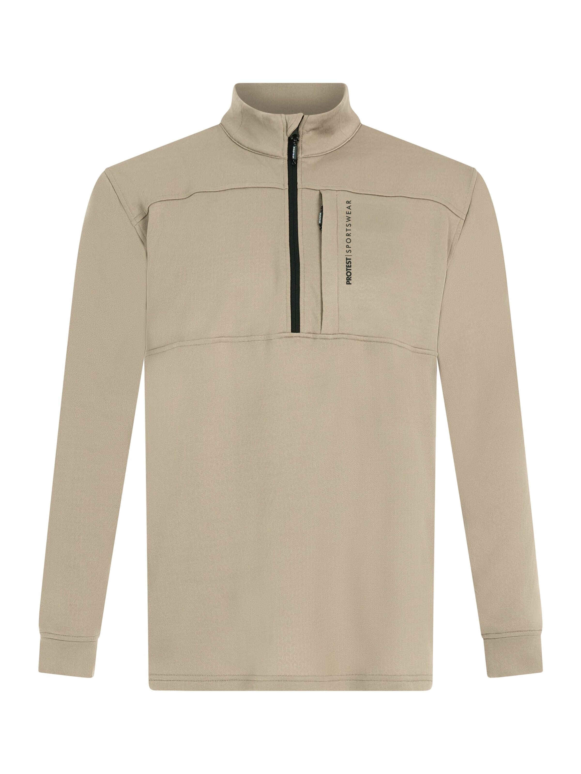 PROTEST Athletic Sweatshirt 'PRTGraphic' in Brown: front
