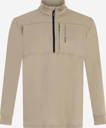 PROTEST Athletic Sweatshirt 'PRTGraphic' in Brown: front