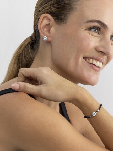 Luxenter Ohrringe 'Button' in Silber