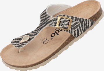 Palado T-bar sandals 'Palado Kos Wild' in Brown: front