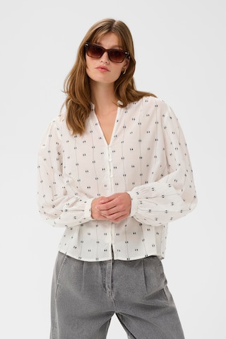 SOAKED IN LUXURY Blouse 'Amelie' in White: front