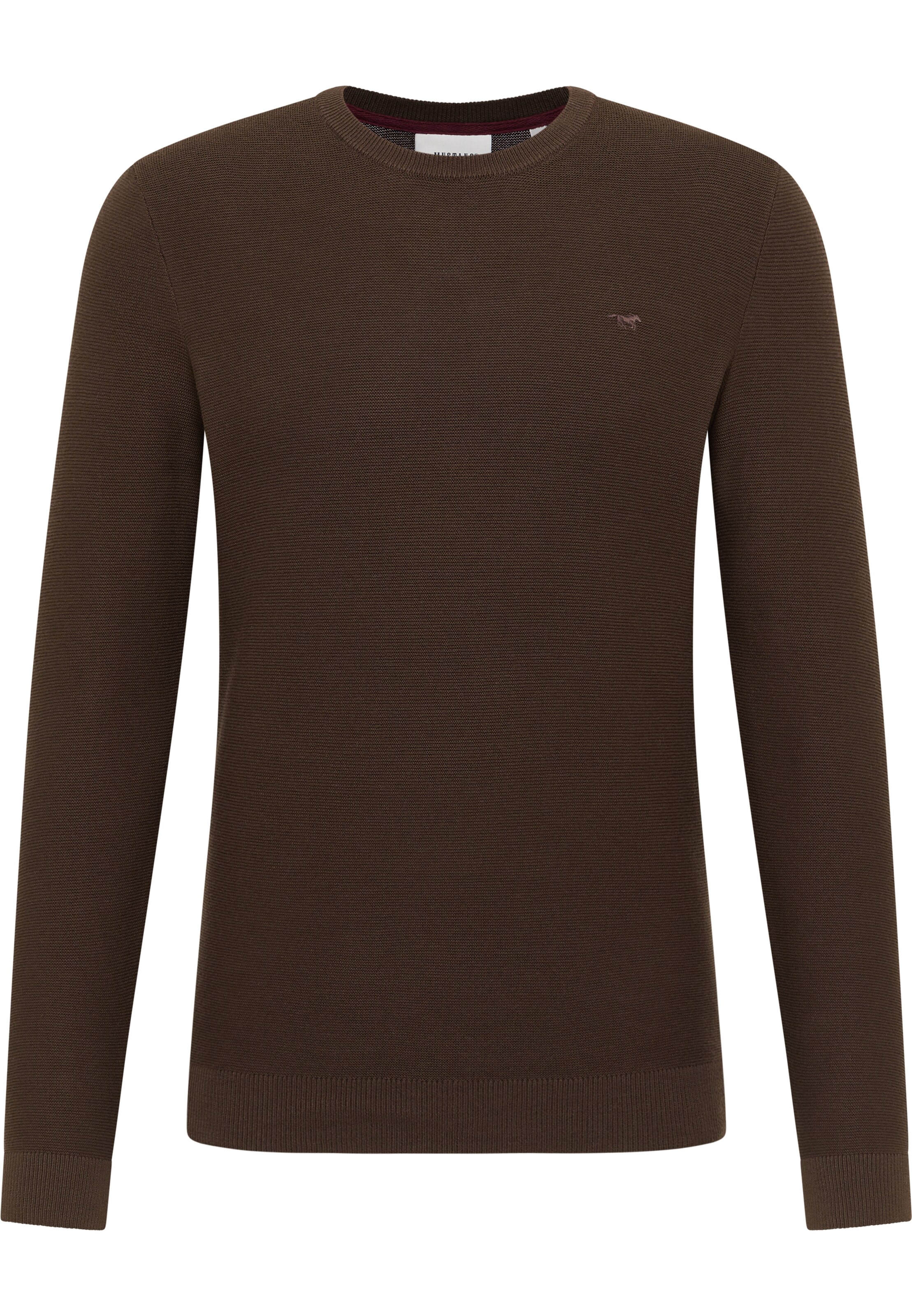 MUSTANG Pullover 'Elliot' in Braun: Vorderseite