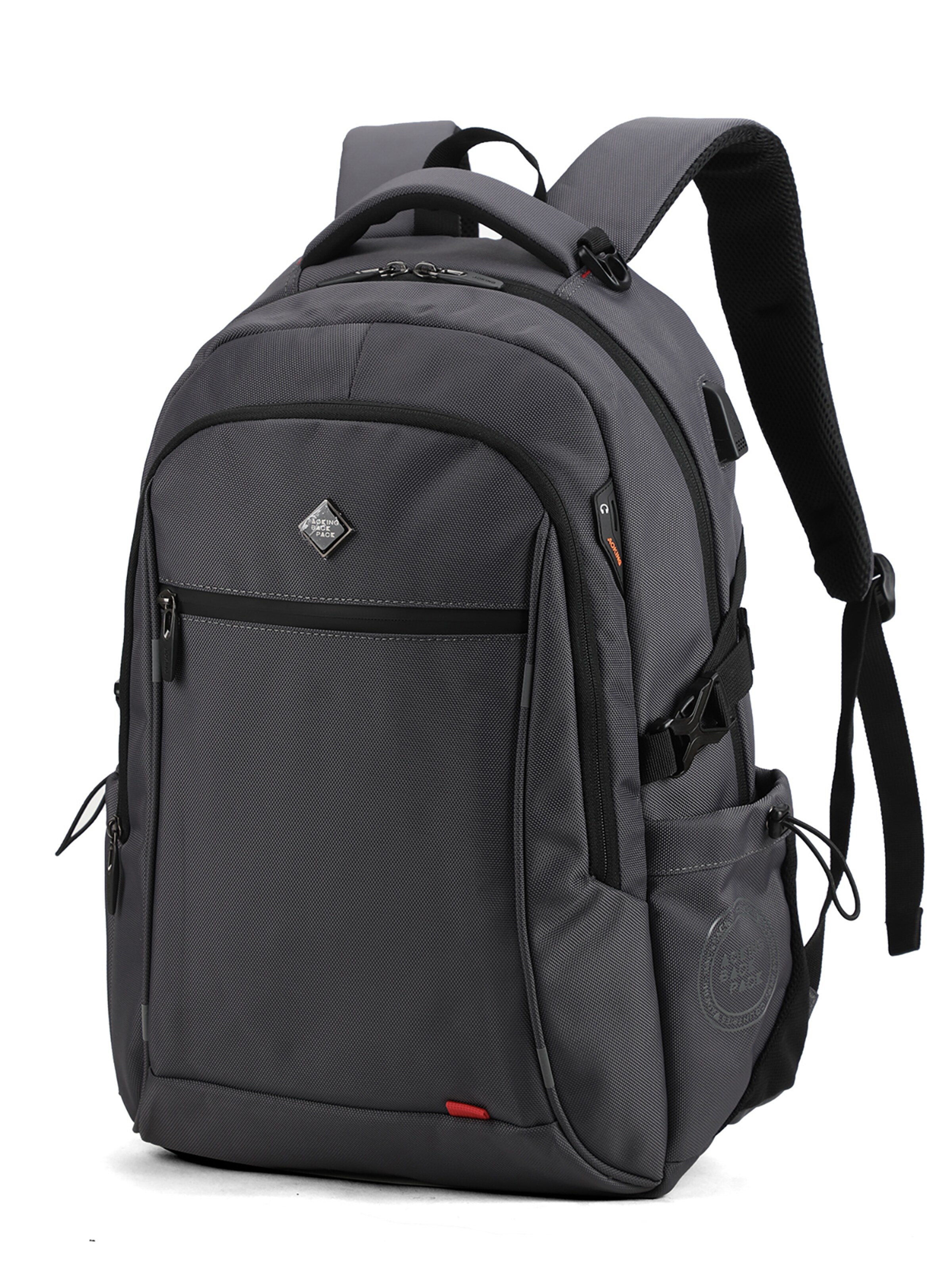 Sac à dos Aoking en gris : devant