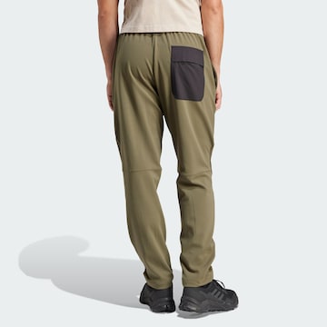 ADIDAS TERREX Loose fit Workout Pants in Green: front