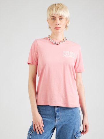 Superdry - Camiseta 'TOKYO' en rosa: atrás