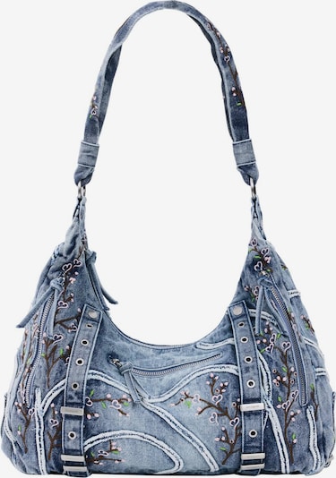 Desigual Pleca soma pieejams One Size, krāsa - zils džinss / brūns / gaiši zaļš / rožains, Preces skats