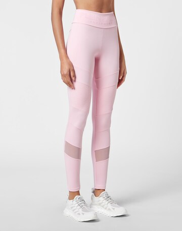 Plein Sport Skinny Leggings 'Statement' in Roze