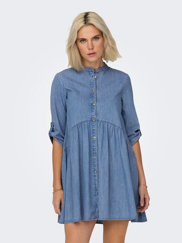 Robe-chemise 'Chicago' ONLY en bleu : devant