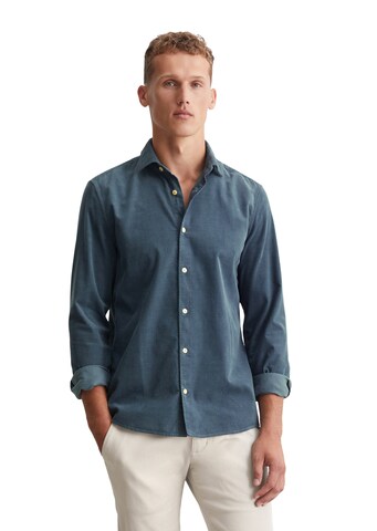Marc O'Polo Regular Fit Hemd in Blau: Vorderseite