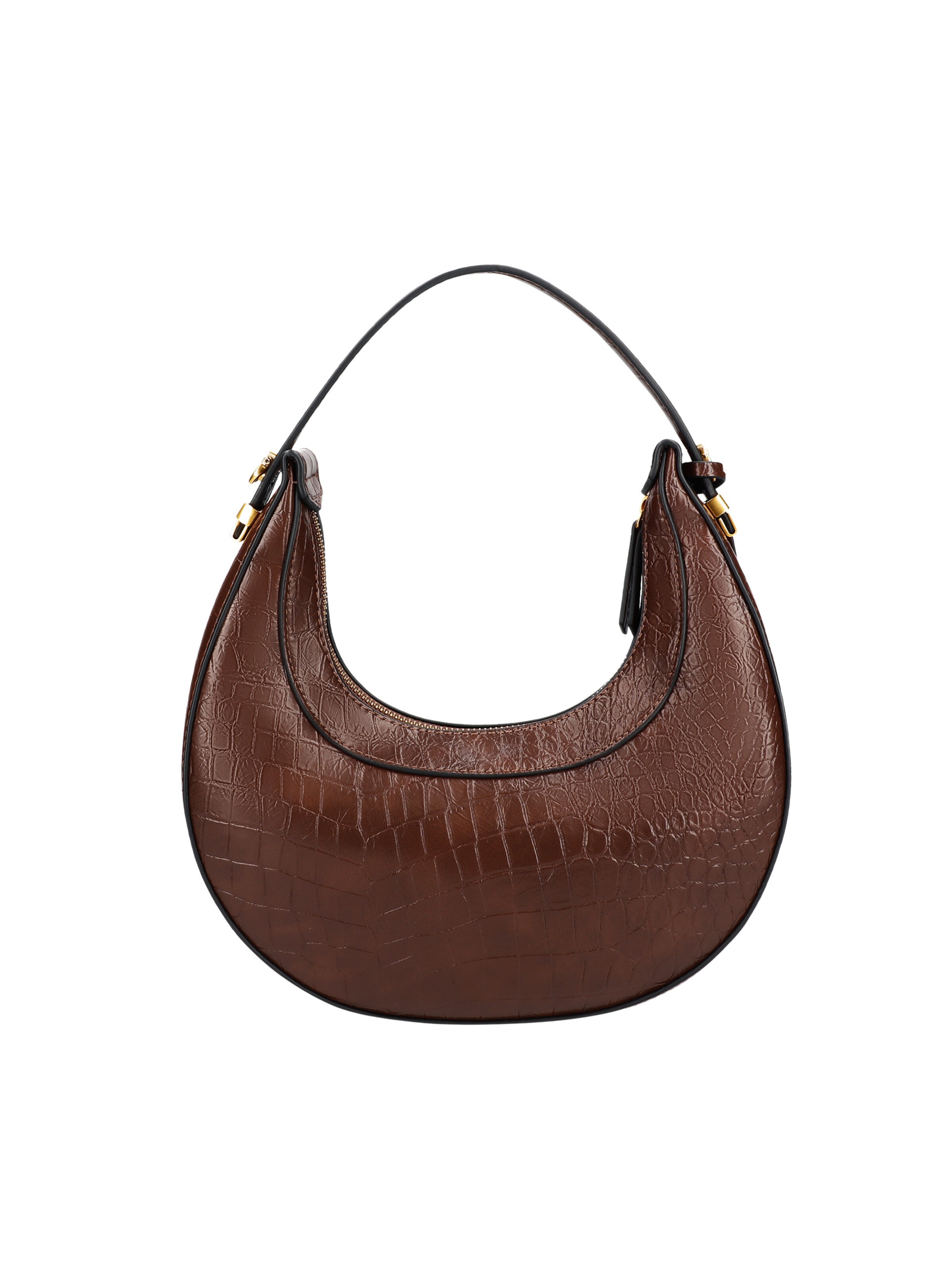 Picard Schultertasche 'Croissant' in Braun