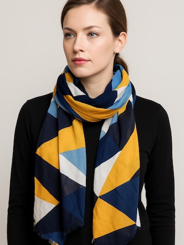 COLLEZIONE ALESSANDRO Scarf 'Geo' in Blue
