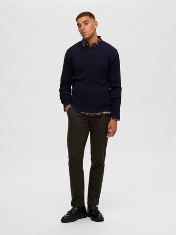 SELECTED HOMME Pullover 'Berg' i blå