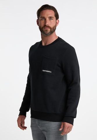 Sweat-shirt TUFFSKULL en noir : devant