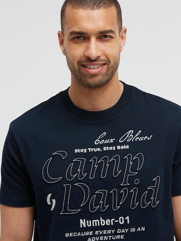 CAMP DAVID Μπλουζάκι σε μπλε