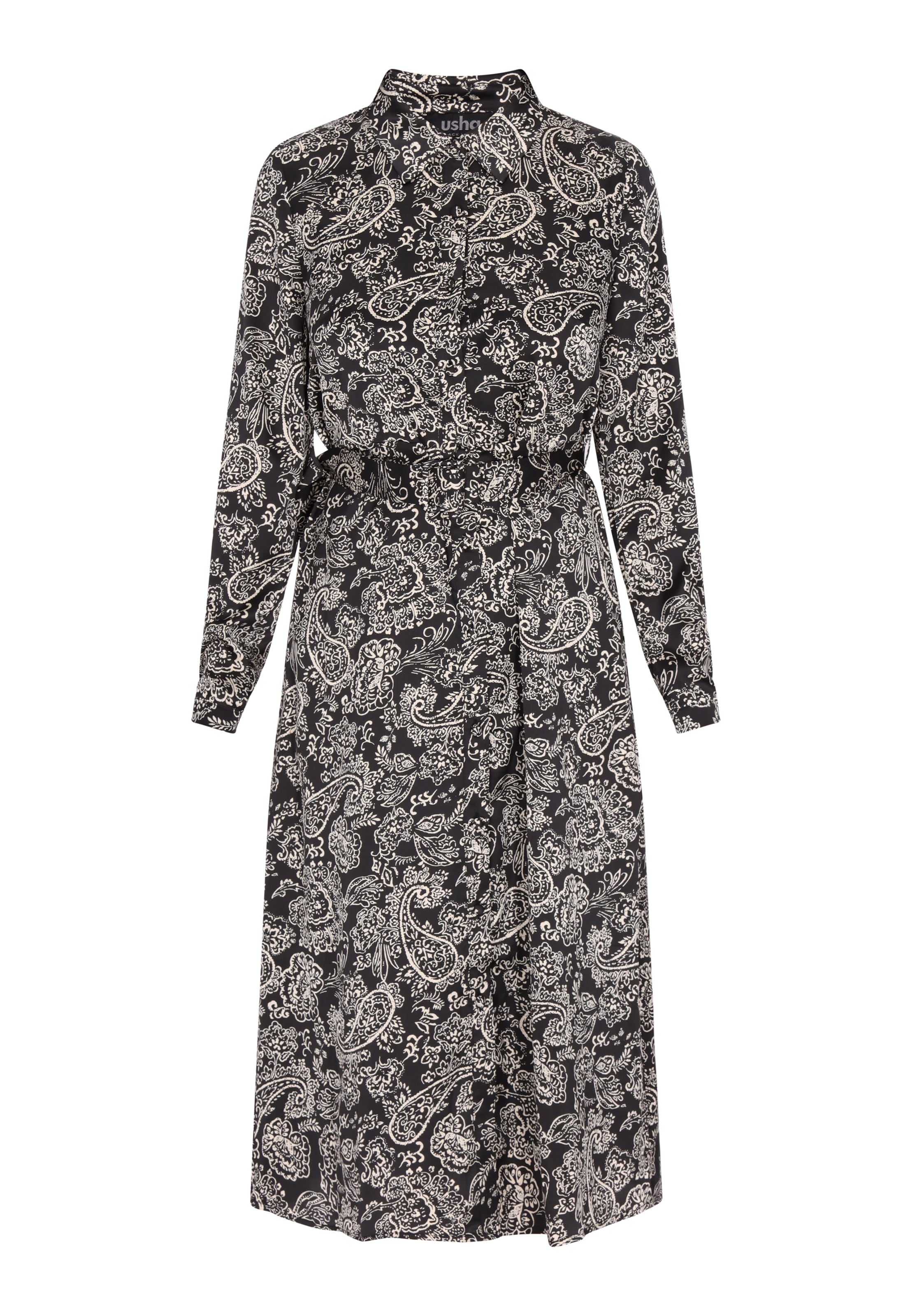 usha BLACK LABEL Μπλουζοφόρεμα σε μαύρο: μπροστά