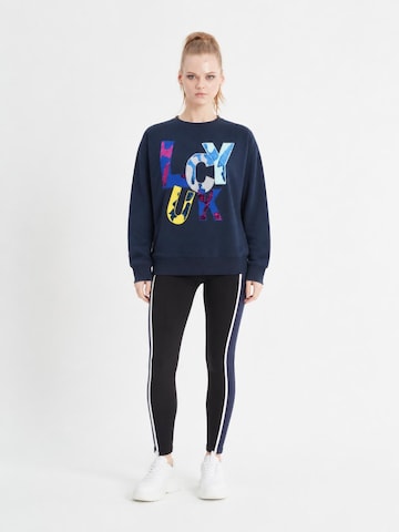SCR. - Pullover desportivo 'ILONA' em azul