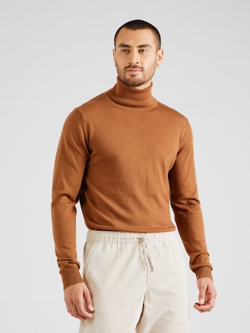 JACK & JONES Trui 'JPRMARK' in Bruin: voorkant