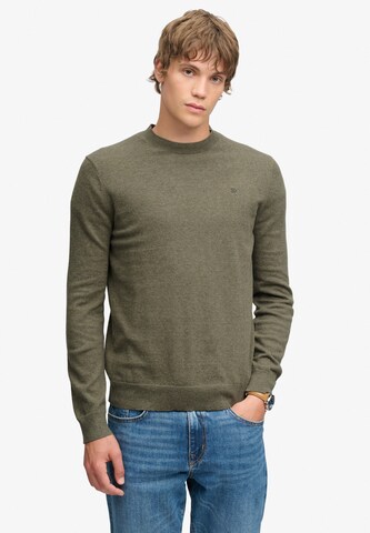 Superdry & Co Trui 'Essential' in Groen: voorkant