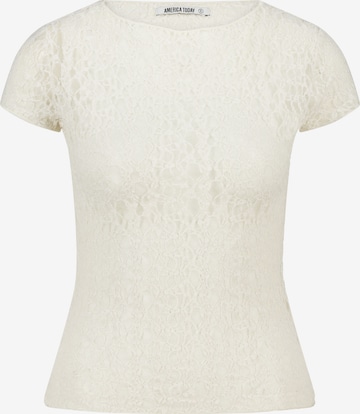 T-shirt America Today en blanc : devant