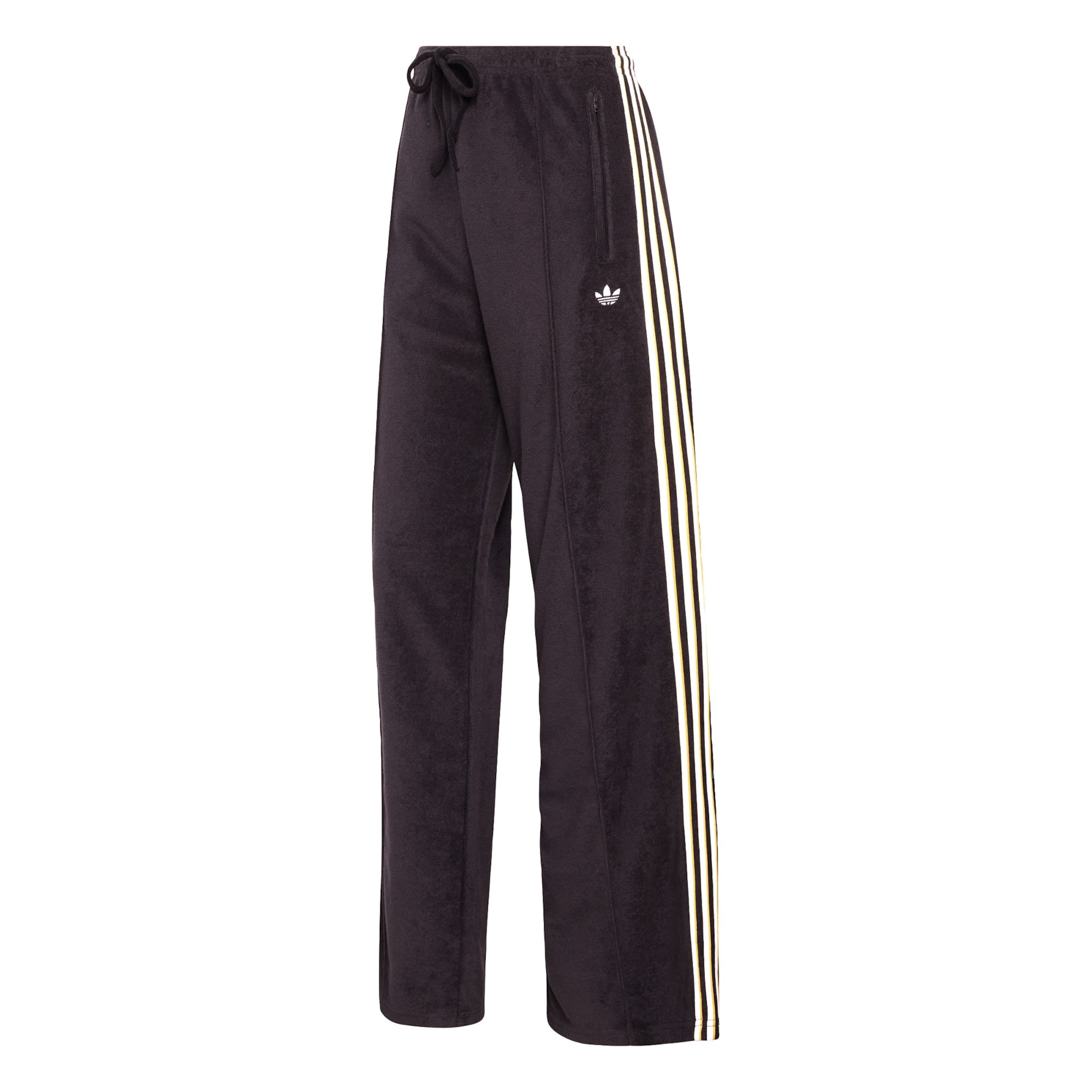 ADIDAS ORIGINALS Loose fit Trousers 'Firebird' in Black: front