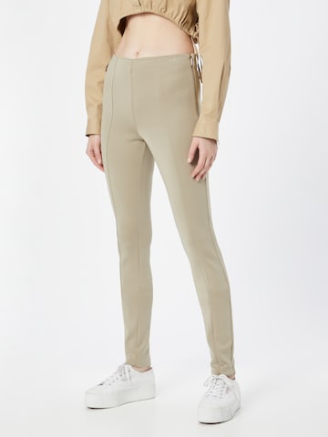 Calvin Klein - Skinny Leggings en beige: frente